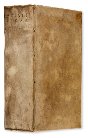 STATIUS, PUBLIUS PAPINIUS. Sylvarum lib. V. Thebaidos lib. XII. Achilleidos lib. II.  1671